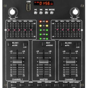 Mesa de Mistura 4 Canais com Efeitos USB/SD/MP3/BLUETOOTH (STM2270) - VONYX