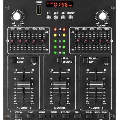 Mesa de Mistura 4 Canais com Efeitos USB/SD/MP3/BLUETOOTH (STM2270) - VONYX