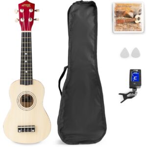 Pack UKEY Ukulele Soprano 21 + Acessórios (Madeira) - MAX