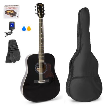 Pack Solojam Guitarra Acústica + Acessórios (Preto) - MAX