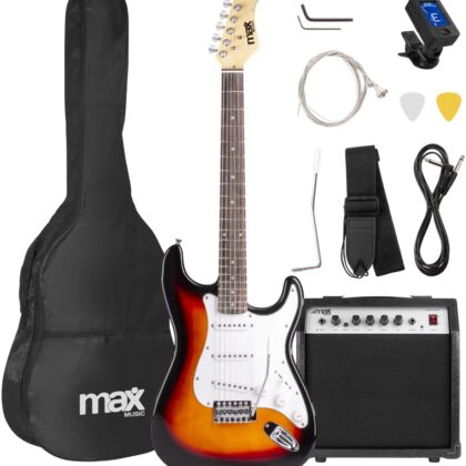 Pack GIGKIT Guitarra Eléctrica + Amplificador 6 40W (Castanho) - MAX