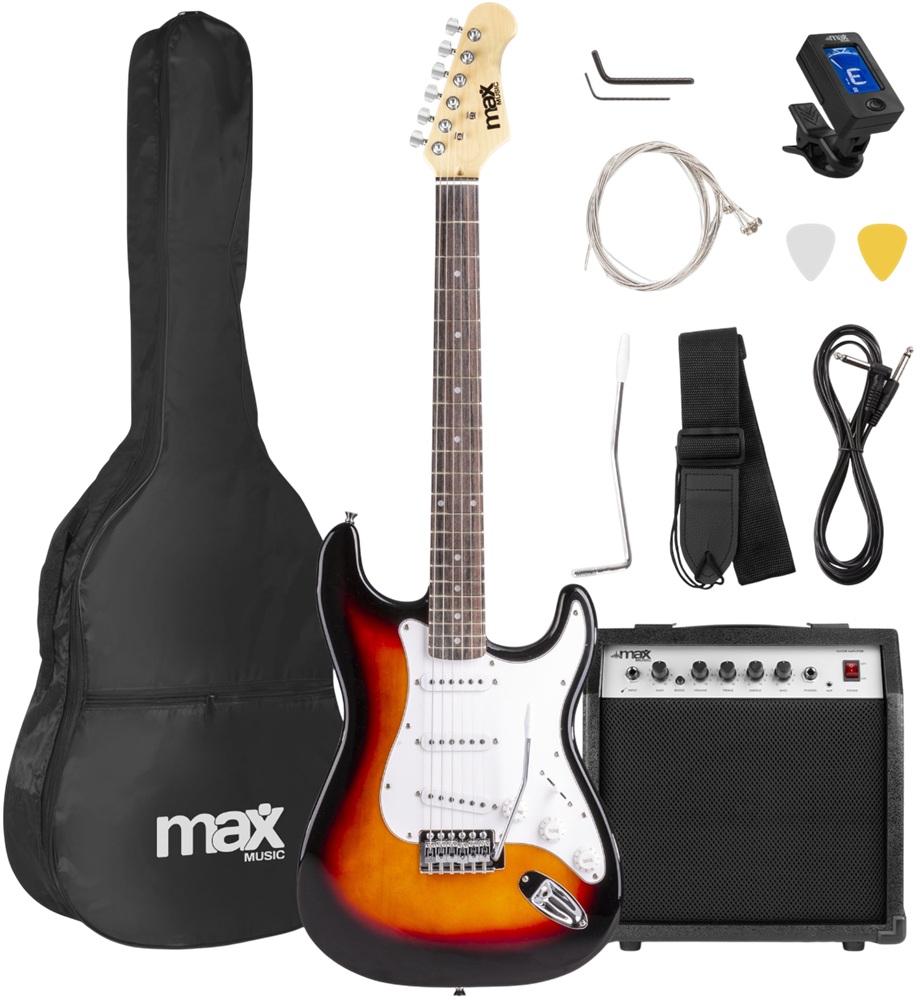 Pack GIGKIT Guitarra Eléctrica + Amplificador 6 40W (Castanho) - MAX