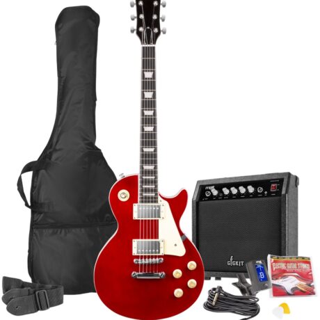 Pack GIGKIT Guitarra Elétrica + Amplificador 6 40W (Vermelho) - MAX