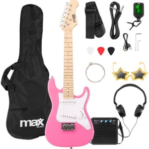 Pack GIGKIT Guitarra El?ctrica Junior 1/4 + Amplificador 10W (Rosa) - MAX