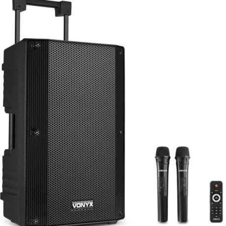 Coluna Amplificada Portátil 12 800W MP3/USB/SD/FM/2xUHF/BLUETOOTH (VSA500) - VONYX