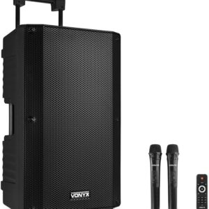 Coluna Amplificada Port?til 15 1000W MP3/USB/SD/FM/2xUHF/BLUETOOTH (VSA700) - VONYX