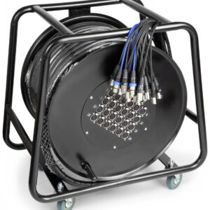 Multi-Cabos Multicore/Stage Box Canon (XLR) 24 Entradas / 4 Saídas (50 metros) - Power Dynamics C