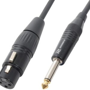 Cabo Profissional Jack 6,3mm Macho Mono - Canon Femea (1,5 mts) - POWER DYNAMICS CONNEX