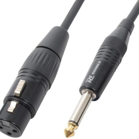 Cabo Profissional Jack 6,3mm Macho Mono - Canon Femea (3 mts) - POWER DYNAMICS CONNEX