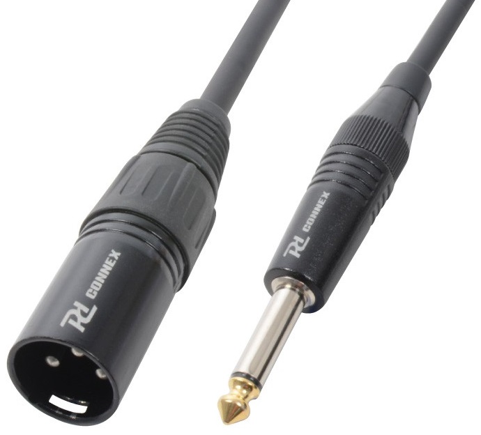 Cabo Jack 6,3mm Macho Mono + Canon Macho (3 mts) - POWER DYNAMICS CONNEX CX38-3