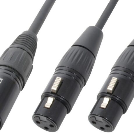 Cabo Canon Macho - 2x Canon Fêmea Balanceado (50cm) - Power Dynamics CONNEX