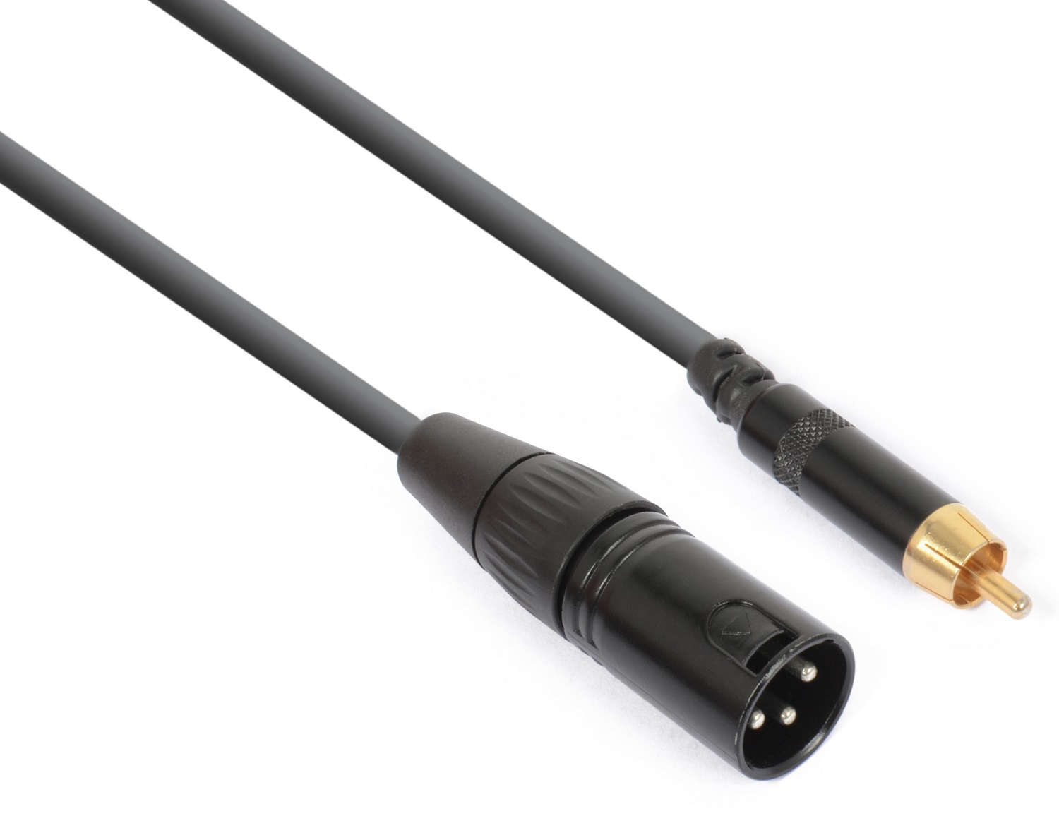 Cabo Adaptador Canon Macho - RCA Macho (15cm) - POWER DYNAMICS CONNEX