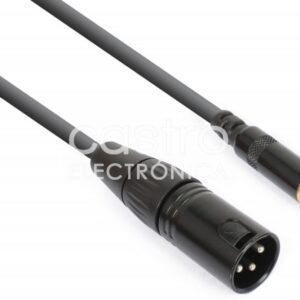 Cabo Adaptador Canon Macho - RCA Femea (15cm) - POWER DYNAMICS CONNEX
