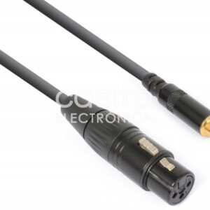 Cabo Adaptador Canon Femea - RCA Femea (15cm) - POWER DYNAMICS CONNEX