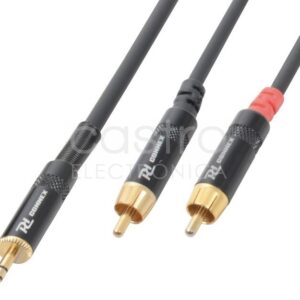 Cabo Jack 3,5mm Macho Stereo + 2 RCA Macho (6 mts) - POWER DYNAMICS CONNEX