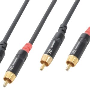 Cabo 2 RCA Macho - 2 RCA Macho 12 mts (Profissional) - Power Dynamics CONNEX