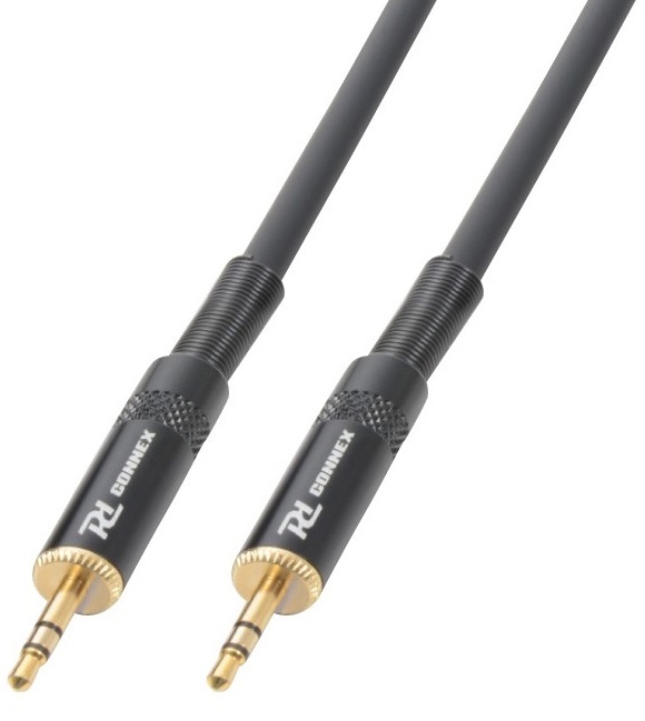 Cabo Jack 3.5mm Stereo Macho - Jack 3.5mm Stereo Macho (6 mts) - POWER DYNAMICS CONNEX CX88-6