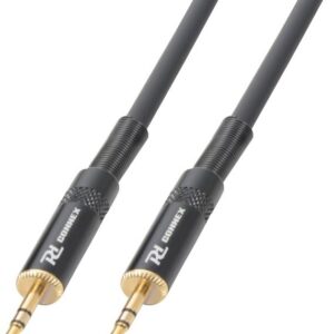 Cabo Jack 3,5mm Macho Stereo - Jack 3,5mm Macho Stereo (1,5 mts) - Power Dynamics Connex