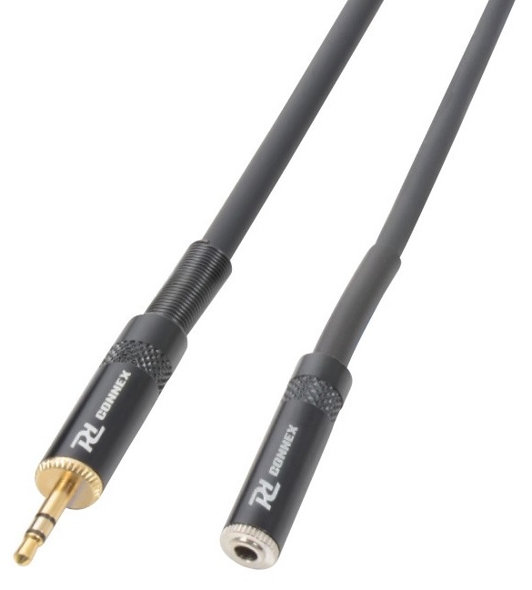Cabo Jack 3,5mm Macho Stereo - Jack 3,5mm Fêmea Stereo (1,5 mts) - Power Dynamics CONNEX