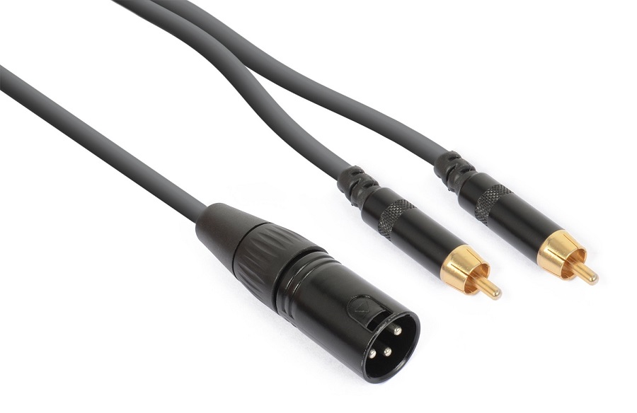 Cabo Canon Macho - 2x RCA Macho (3 mts) - POWER DYNAMICS CONNEX