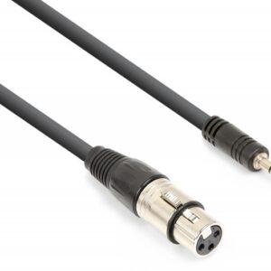 Cabo Canon F?mea - Jack 3,5mm Macho St?reo (50cm) - VONYX CX320-05