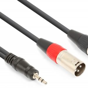 Cabo 2x Canon Macho - Jack 3,5mm Macho St?reo (1,5 mts) - VONYX