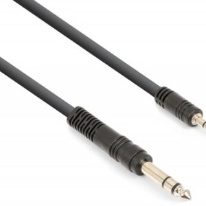 Cabo Jack 3,5mm Macho Stéreo - Jack 6,35mm Macho Stéreo (3 mts) - VONYX