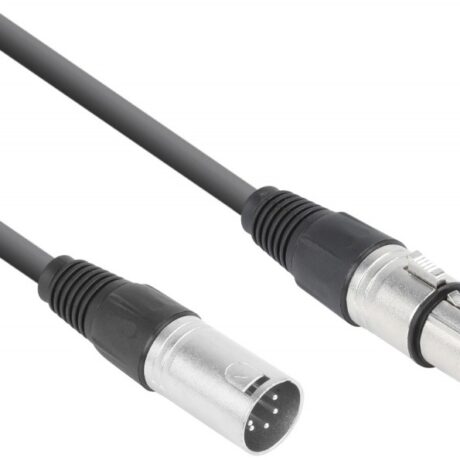 Cabo DMX Canon Macho 5 Pinos - Canon Fêmea 5 Pinos (3 mts) - Power Dynamics CONNEX