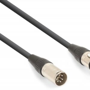 Cabo DMX Canon Macho 5 Pinos - Canon Femea 5 Pinos (20 mts) - POWER DYNAMICS CONNEX CX102-20