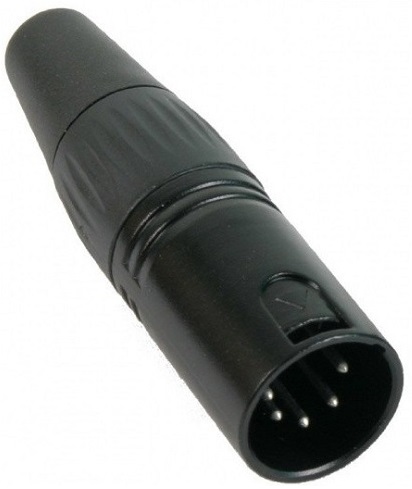 Ficha Canon DMX Macho Terminal 5 Pinos (CX108) - POWER DYNAMICS CONNEX