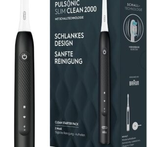 Escova de Dentes El?trica Braun Pulsonic Slim Clean 2000 (Preto) - ORAL-B