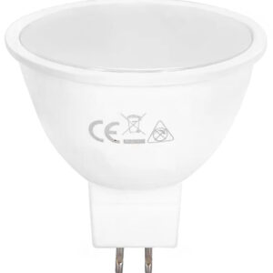 Lampada LED 12V AC/DC MR16 6W Branco F. 6000K 120º 540Lm