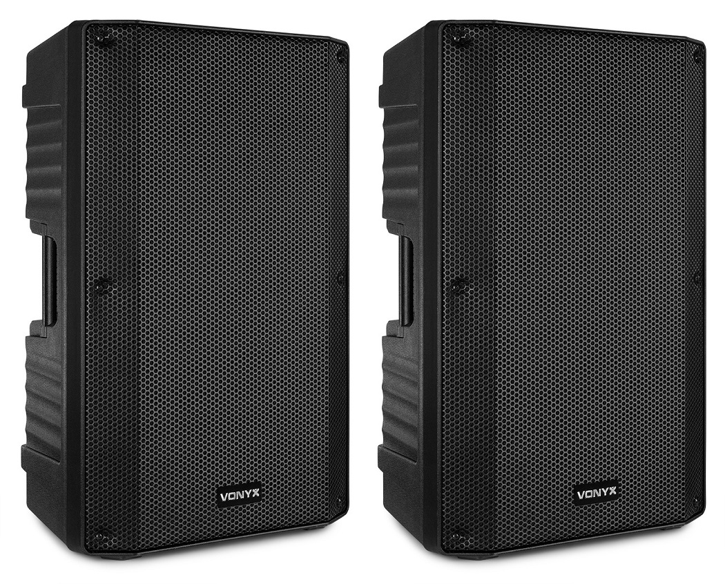 Pack Colunas Amplificadas 12 800W Bluetooth/USB/MP3 (VSA120S) - VONYX