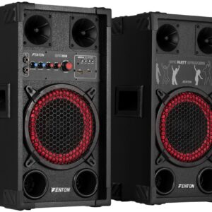 Pack 2x Colunas Amplificadas 8 400W Bluetooth/USB/SD/Microfone (SPK-108) - FENTON