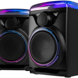 Pack 2x Colunas Amplificadas 5,25 120W BLUETOOTH/USB c/ Efeitos LED (Track 2.0) - FENTON