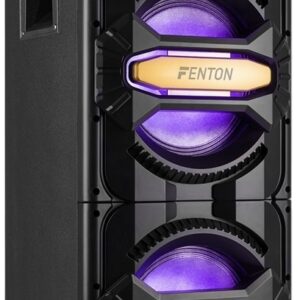 Coluna Port?til Party Station USB/SD/BT 2x 10 800W c/ Microfone e Luzes LED RGB (LIVE2102) - FENTON