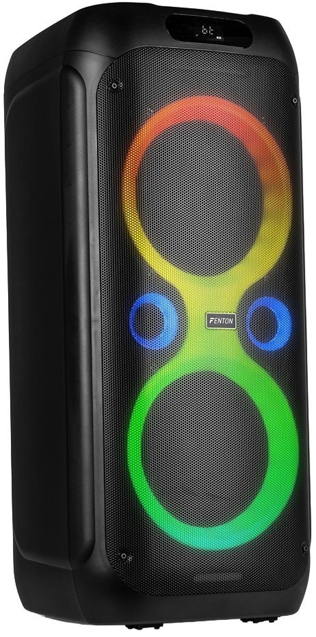 Coluna Amplificada Portátil LED 2x 8 240W BLUETOOTH/USB/SD + Microfone/Comando (CORE160) - FENTON