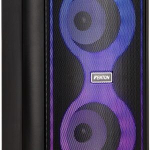 Coluna Amplificada Portátil LED 2x 4 120W BLUETOOTH/USB/SD + Microfone/Comando (CORE80) - FENTON
