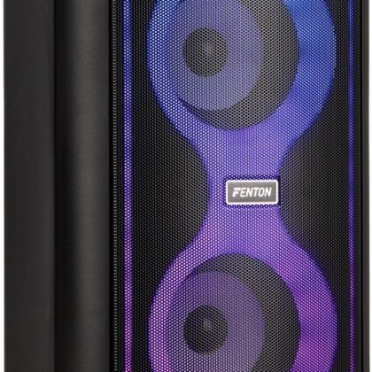 Coluna Amplificada Portátil LED 2x 4 120W BLUETOOTH/USB/SD + Microfone/Comando (CORE80) - FENTON