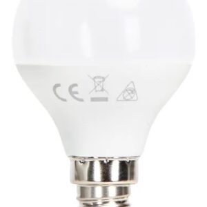 Lampada LED Opalina 220V E14 7W Branco F. 6000K 620Lm