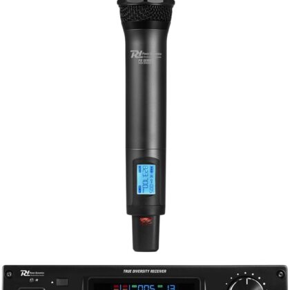 Central Microfone de Mão UHF 160 Canais s/ Fios (PD210) - Power Dynamics