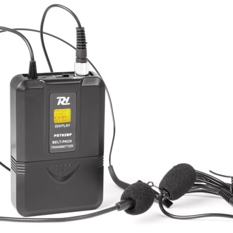 Transmissor s/ Fios c/ Microfone Lapela e Cabeça para Serie PD780 (PD782BP) - Power Dynamics