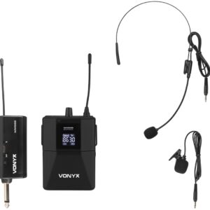 Microfone Cabeça / Lapela s/ Fios UHF (WM55B) - VONYX