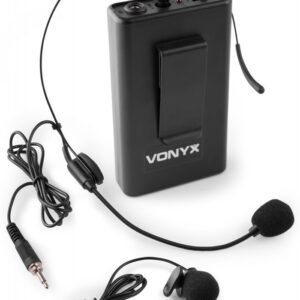 Microfone de Cabe?a/Lapela UHF 863.100MHz (BP10) p/ Serie VONYX