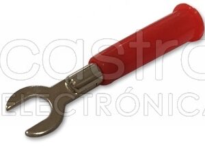 Terminal Forquilha 6mm - Vermelho
