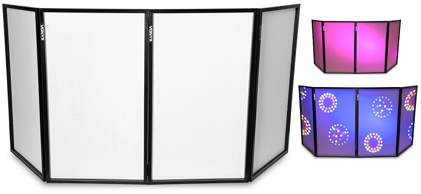 Tela Branca DJ Dobrável c/ 4 Paineis (120 x 70 cm) DB2 - VONYX
