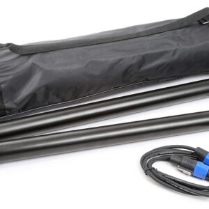 Pack 2x Tubos 90...150cm (Subwoofer/Satelite) + Cabos 2 mts - VONYX