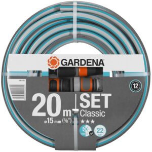 Mangueira Classic 5/8 Ø15mm (20 mts) + Acessórios - GARDENA