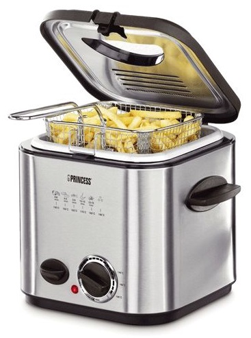 Mini Fritadeira & Fondue 840W 1,2L (Inox) - PRINCESS
