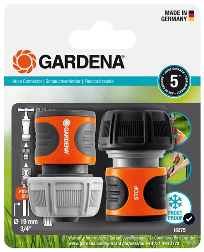 Pack 2x Conectores de Mangueira de 19mm (3/4) - GARDENA